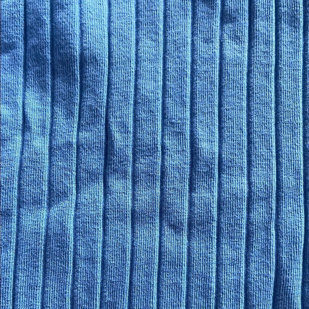 H&M Light Blue Ribbed Crop Top Tank Top - Picture 2 of 7